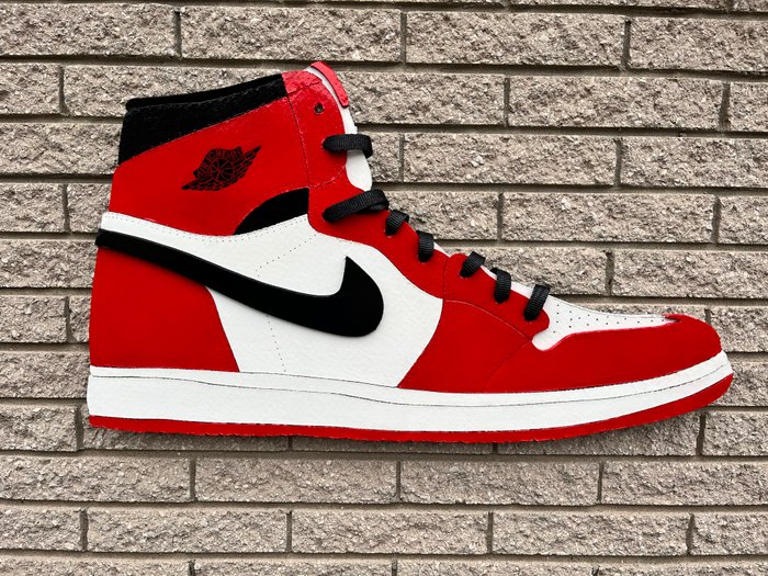 Custom Air Jordan sneaker cutout art