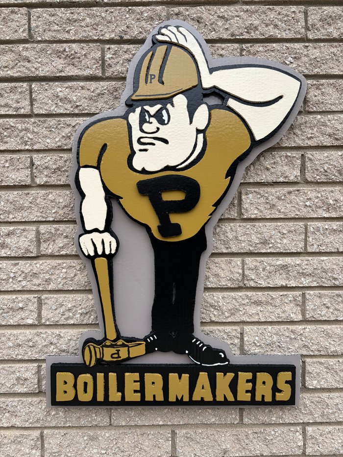 Purdue Boilermakers fan art logo cutout