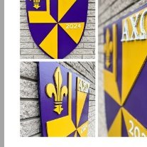 Custom fraternity crest logo art