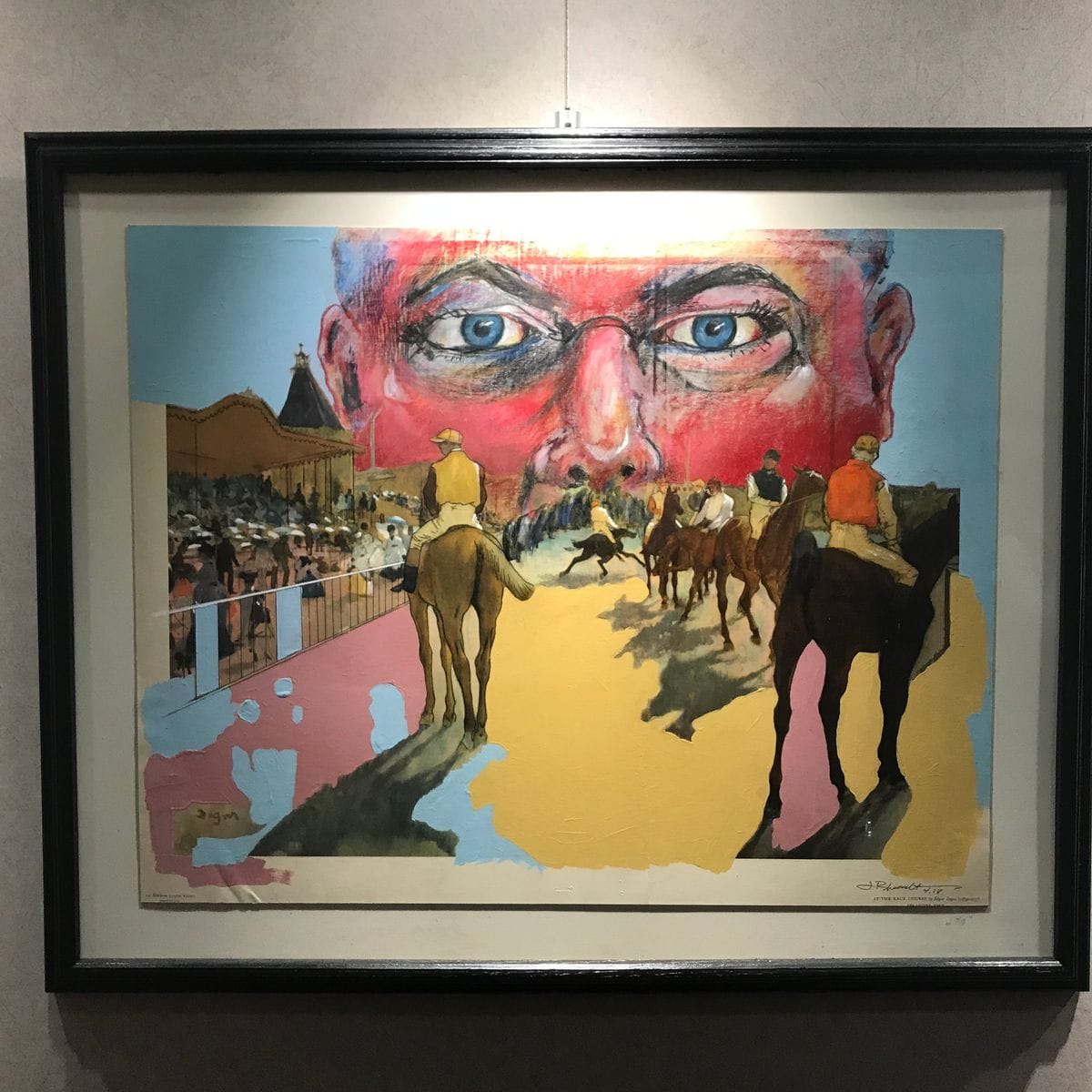 My Eyes with Degas Print by Jeremy Rheault on the wall at The Village Theater
