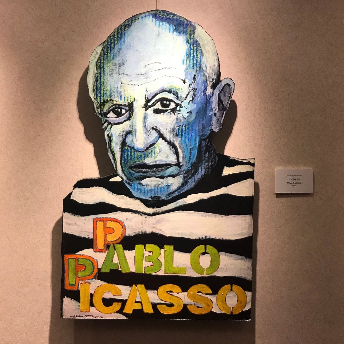 Picasso by Jeremy Rheault on the wall at The Village Theater