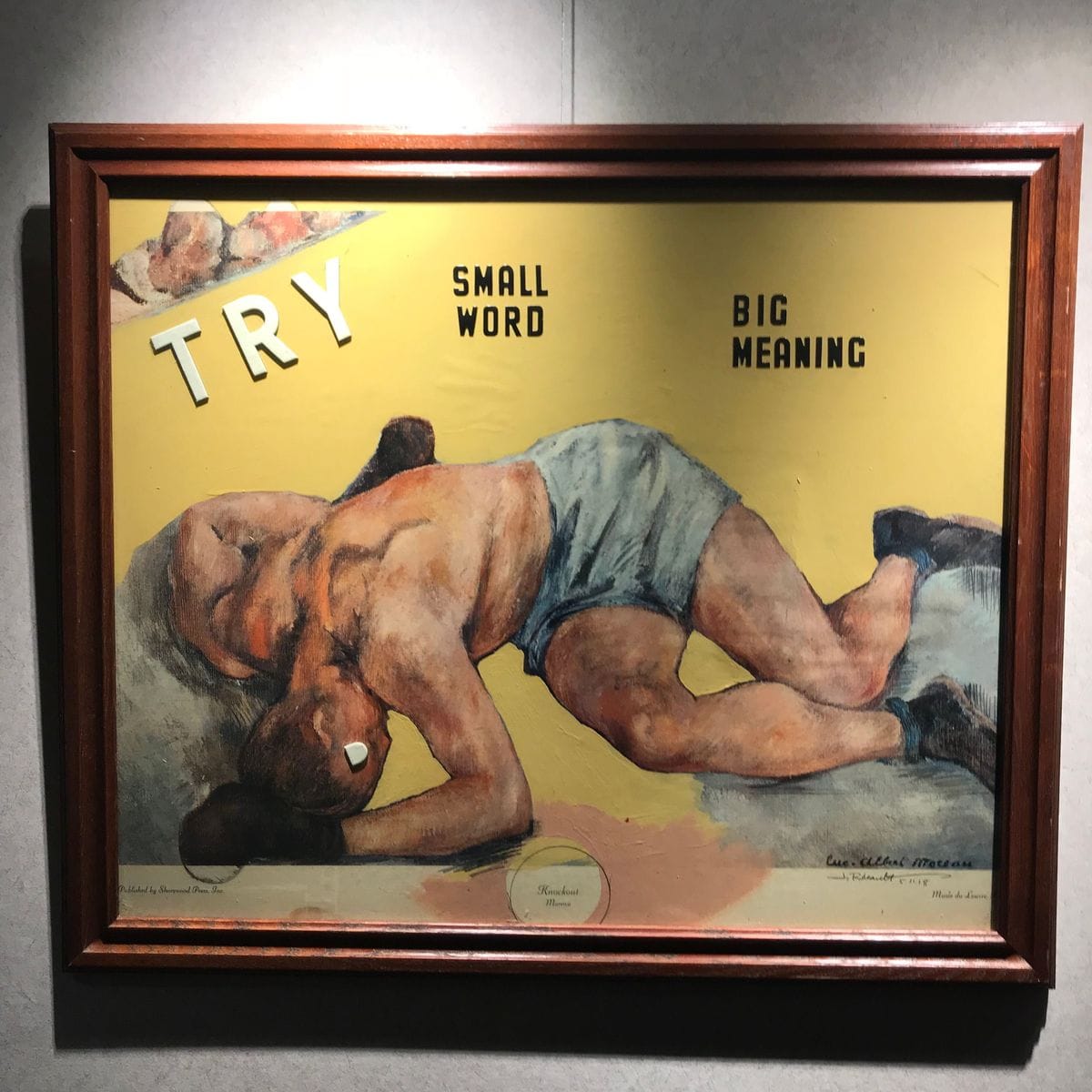 “Try by Jeremy Rheault on the wall at The Village Theater