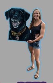 Custom pet portrait art